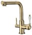 Cмеситель для кухни с краном питьевой воды KAISER Vincent 31144-3 Bronze - картинка 1