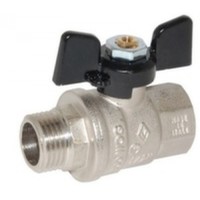 BUGATTI Кран Шаровый 1/2" г/ш бабочка