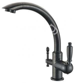 Cмеситель для кухни с краном питьевой воды KAISER Vincent 31244-5 Black - картинка 1