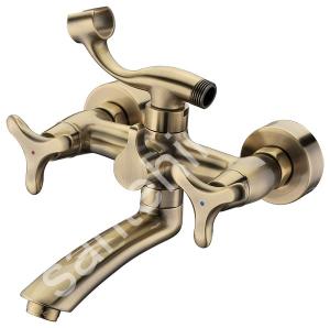 Cмеситель для ванной комнаты KAISER Trio 57122-1Bronze - картинка 1