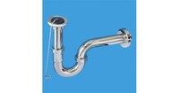 Сифон латунный трубный P-образный с выпуском 11/4"х32мм ХРОМ MRP3275-CB