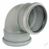 Отвод 110х90 Двухраструбный WaterMark ПП Серая - картинка 1