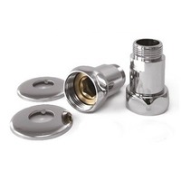 Американка для полотенцесушителя с накидной гайкой хром 1" х 1/2" Г-Ш пара