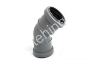 Отвод 50х45 Двухраструбный WaterMark ПП Серая - картинка 1