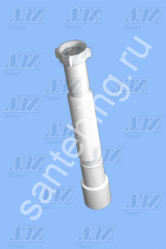 Гофра с гайкой 11/4 х 40/50 К206 АНИ ПЛАСТ - картинка 1