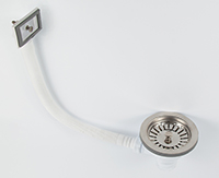VIKO Выпуск для сифона 31/2" с квадратным горизонтальным переливом VS-412