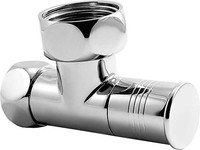 Вентиль для полотенцесушителя угловой хром 3/4" х 1" Г/Г ZZ-4707