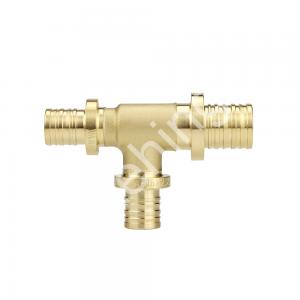 Тройник Varmega Slide-fit переходной латунный 25х20х25 - картинка 1