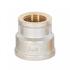 Муфта переходная никелированная латунь 11/2