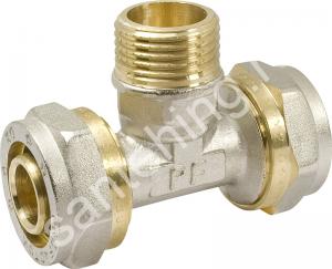 PF Тройник для м/п труб 16х1/2х16 ц/нар/ц (PF PF 458) - картинка 1