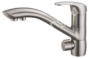 Cмеситель для кухни с краном питьевой воды KAISER Venus 39066-5 Silver - картинка 1